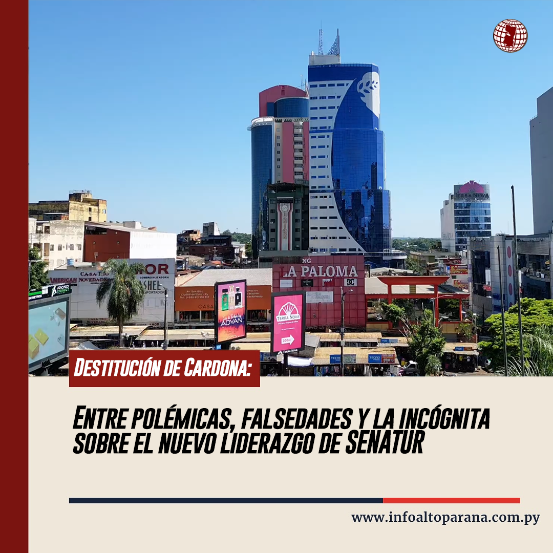 Cambios en SENATUR Alto Paraná: ¿Quién asumirá el liderazgo?Vista panorámica de Ciudad del Este, corazón comercial y turístico de la triple frontera, que aguarda un liderazgo capacitado en SENATUR para potenciar su desarrollo turístico tras años de gestiones cuestionadas.